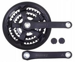 Dviračio alkūninis mechanizmas FORCE 1, 28/38/48T, 170 mm, su dangčiu