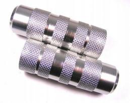 BMX aliumininis peg, sidabrinis, 38x110 mm, M14