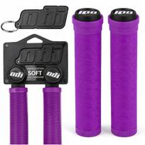 Dviračio vairo rankenos ODI Soft Longneck, guminės, violetinės