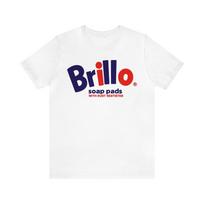 Brillo muilo padeliai Andy Warhol Unisex medvilniniai marškinėliai trumpomis rankovėmis XL