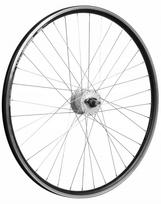 Priekinis dviračio ratas 28" su Shimano 3W stebule, juodas, kūginis