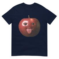 Funny Silly Ai Apple Gen Z Meme Brainrot Humor Tongue Out TShirt S