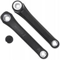 Dviračio kairysis plieninis pedalų velenas FORCE 1, 170 mm