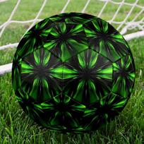 1pc Green Energy Burst Size 5 Suitable for Training & Matches, Machine-Stitched, Wear-Resistant Anti-Slip Covering, Gift for Christmas, Birthday. Q617 Size 5