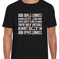 Jodi Jones Player Chant Black Adult T-Shirt Notts County Play Off Winners 26' S