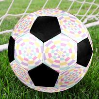 1pc Pastel Spiral Size 5 Soccer Ball, Indoor Outdoor Football, Casual Soccer, Street Soccer, Suitable for Training, Leagues, & Casual Matches, Ideal f Size 5
