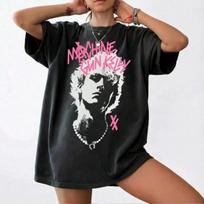MGK Cotton T-Shirt Machine Gun Kelly Punk Emo Rock T-Shirt Grunge Unisex Tee XL