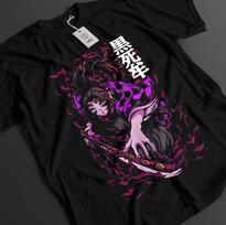 Demon Slayer Shirt Kokushibo Upper Moon 1 TShirt Tanjiro KNY Anime Muzan Tee M