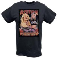 Stacy Keibler Attitude Era Black Tshirt M