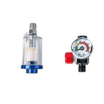 Copper Filter Air Oil Water Separator For Sprayer With Adjustable Valves Plastic Construction For Automotive Painting raudona