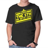 Unisex Crew Neck T-Shirt Mayo The 5th Be With You Graphic Short Sleeve Casual Tee XXXXL
