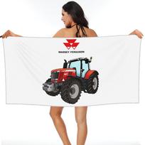 Massey Ferguson Tractor Red Tractor Beach Towel Soft Microfiber Quick Dry Absorbent Quick Towels For Swimming 70x140 cm black