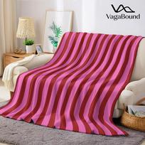 Rožinė ir raudona dryžuota flanelinė antklodė Šilta minkšta Helovino Kalėdų Sofa Šilta jauki Dekoratyvinis Dekoras Dovana Visam Sezonui 70x100cm pink
