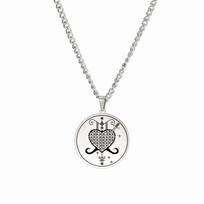 Dawapara Erzulie Dantor Veve Talisman Pendant Motherhood Protection Necklace Stainless Steel Jewelry