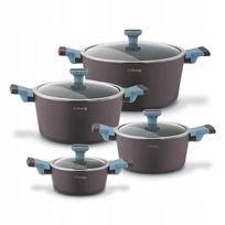 Puodų rinkinys STARKE PRO Luxury Grey II, 8 dalių, tinka indukcijai
