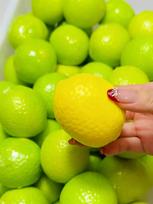 Handmade Crispy lemon Stress Ball Squeeze Toy, Color-Changing Mango Squishy Fidget Ball, ASMR Sensory Stress Relief Toy