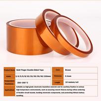 10 Meter Polyimide Tape Width 3/4/5/6/8/10/15/20/30/50/100mm Gold Finger High Temperature Resistant Tape for Board Protection 3mm-1pcs
