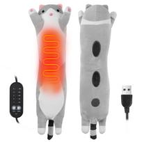 USB Powered Electric Pad Period Heated Pillow Menstrual Colic Heater Cramps Period Neck Shoulder Hot Compress Heating Pad pilka spalva