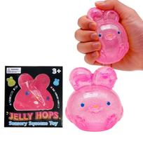 Nice Cube Sensory Fidget Toy Rabbit Stress Relief Squishy Cube Anti-Anxiety Squeeze Object For Focus ADHD Population rožinė