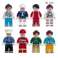 1636 Occupation Type Minions Firefighters Police Racers Astronauts Educational Educational Building Block Toys bagged