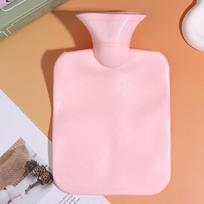 1Pc 1000ML Hand Warmer Hot Water Bottle Injection Water Heating Reusable PVC Warm Kettle Warm Bed Hot Water Bag Girl Winter rožinė