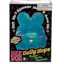 NeeDoh Jelly Hops Kiškis Squishy Anti-Stresas Gelinis Kamuoliukas Minkštas Anti-Nerimas Fidget Sensorinis, Suspaudžiamas Žaislas dovanai blue