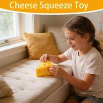 Simulation Cheese Squishy Toys Stress Relief Balls Decompression Slow Rebound Sensory Squeeze Toy For Kids Birthday Party Favors One Size