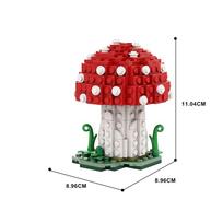 MOC Amanita Muscaria Mushroom Building Block Model set Forest Fungal Plants Brick Puzzle Game Education Brick Toy Kids Gift
