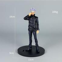 4pcs/set Gojo Satoru Anime Jujutsu Kaisen Action Figure Itadori Yuji Seated Noodle Stopper Model Toys Dolls Collection Hobbies