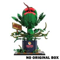 MOC Audrey II Piranjos Augalo Modelis Statybiniai Blokeliai Siaubo Parduotuvė Chomper Augalas Puodelyje Kanibalistinis Gėlės Blokeliai Žaislai Vaikams Dovanos