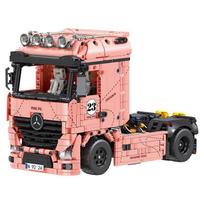 1000PCS+ American Truck Cab Building Blocks Large Tractor Unit Model Educational Assembly Toy Car for Children Holiday Gift
