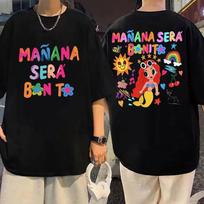 Singer Karol G Music Album Unisexana Sera Bonito Print T Shirt Unisex Women Fashion Y2k Style T Shirts Street Trend Hip Hop T-shirts 2XL