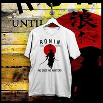 Samurai T-Shirt Bushido Code Ronin Hanzo Warrior Japanese Kanji Edo Era tee 3XL