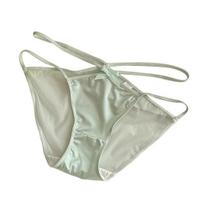 G-string kelnaitės moterims Seksualios, su dirželiais, atviru užpakaliuku Apatiniai drabužiai Žemas liemuo Skaidrios Pranašios kelnaitės Moteriškos besiūlės išpjovos kelnaitės M šviesiai žalios spalvos