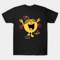 Men Black Print T-shirt Miss Sunshine No-Cut Transfer Paper Print Cotton Tshirt XL juoda