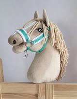 Hobby Horse A3 adjustable horse halter mint with white fur