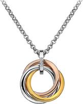 Sidabrinis kaklo papuošalas moterims Hot Diamonds Trio Rose Gold DP544