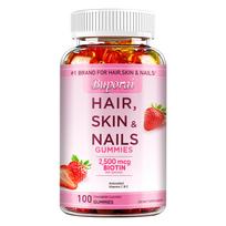 Gummies rich in biotin, vitamin C, and vitamin E nourish hair, skin, and nails and promote collagen production. 100*1