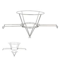 Deep Fryer Oil Cone Filter Holder Maple Syrup Cone Filter Stand With Folding Arms Stainless Steel Reusable Strainer Rack onesize