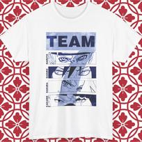 Naruto Anime TShirt Team 7 Sakura Kakashi Sasuke Unisex All Size Graphic M