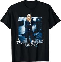 Avril Lavigne Let Go Cotton T-Shirt Y2K Unisex Cotton Black Tee XL