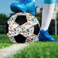 1pc Fungi Fantasy No Zone Foot-Friendly, Anti-Slip and Wear-Resistant, High Elasticity, size 5 Indoor/Outdoor Universal Soccer Ball Q60543 Size 5