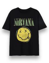 Nirvana short sleeved tshirt unisexs black official merch M