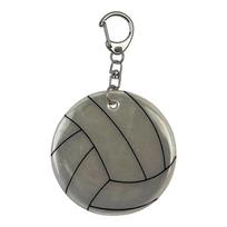 Ergonomic Reflective Volleyball Keychain Waterproof Key Pendant Suitable for Girls Woman Fashion Individual Present sidabro baltos spalvos