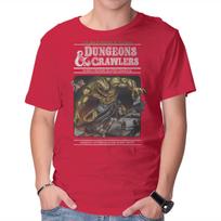Unisex Crew Neck T-Shirt Dungeons And Crawlers Graphic Short Sleeve Casual Tee L