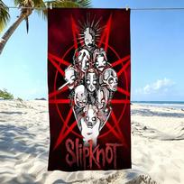 1Pc S-Slipknot Band All Members Mask Beach Towel Microfiber Soft Quick Dry Heavy Metal Rock Bath Towel For Fans Swimming Outdoor 40X60CM