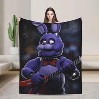 Fnafs At Freddy'S Horror Blanket  Camping Flannel Throw Blanket For Outdoor Soft Design Quality Bedspread Birthday Gift 60X80 70x100cm28x39in