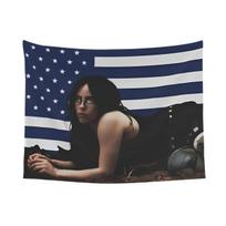 Billies Hippie Boho Trippy American Flag Tapestry Wall Hanging Vintage Aesthetic Decor For Bedroom Dorm Wall 40X60cm
