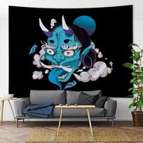 Devil Psychedelic Scene Tapestry Mandala Home Decor Art Tapestry Hippie Boho Tarot Pretty Room Wall Decor 95X70CM