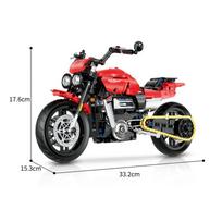 MOC Technical Rocket 3 R GT Motorcycle Creative Model Building Block Bricks City Racer Superbike Garage Toy for Kid  Adult Gifts